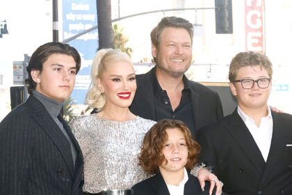 Gwen Stefani, Festa del papà di Blake Shelton con 3 bambini