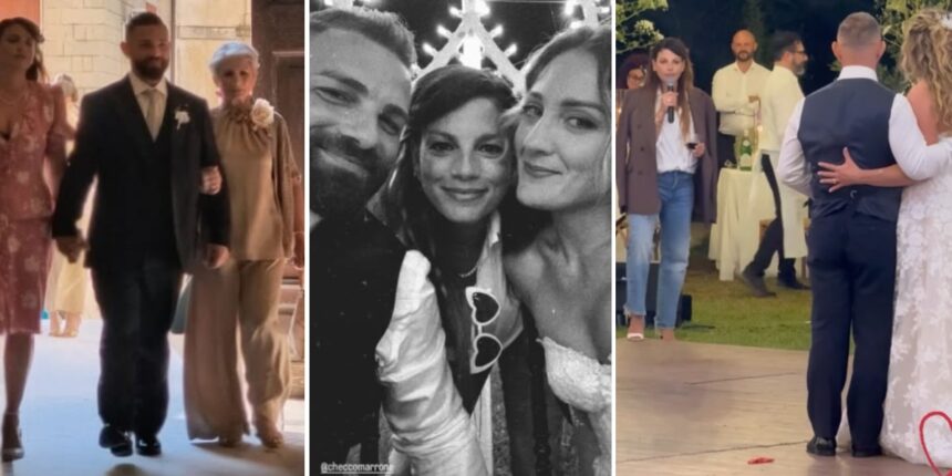 Emma Marrone alle nozze del fratello Francesco: è lei ad accompagnarlo insieme alla mamma all’altare, guarda - Gossip.it