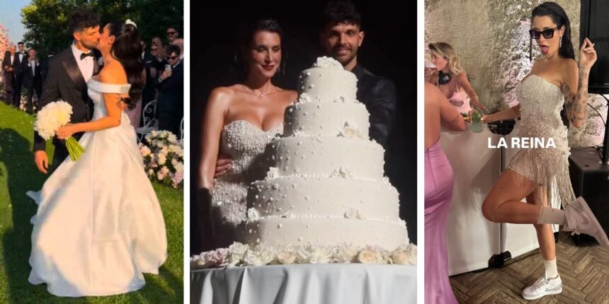 Valentina Vignali e Fabio Stefanini si sono sposati: nozze da favola al Castello di Bracciano con tre abiti da sogno, guarda - Gossip.it