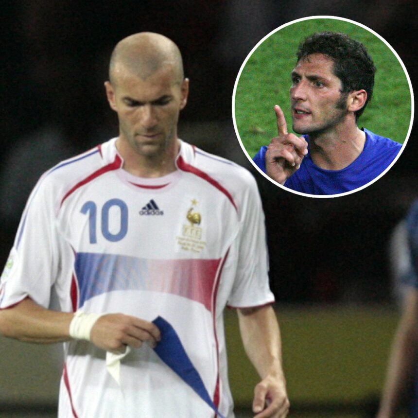 Guarda indietro a Marco Materrazi, la testata di Zinedine Zidane del 2006