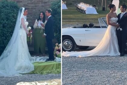 Veronica Burchielli dice sì: nozze da favola in Toscana tra emozioni, fuochi d’artificio e colline da sogno, foto - Gossip.it