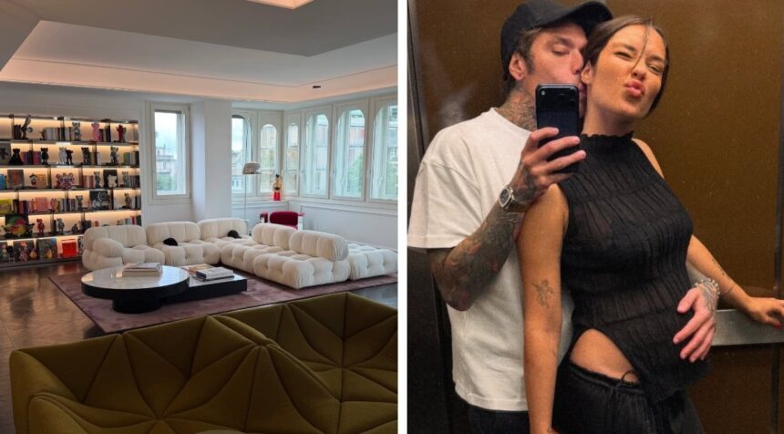 Fedez e la fidanzata Giulia Honegger incinta felici della loro nuova casa: lui svela il salone sui social, foto - Gossip.it