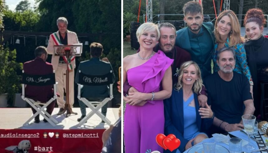 Claudio Insegno, fratello di Pino, ha sposato il compagno Stefano Minotti, a cui è legato da sette anni, foto - Gossip.it