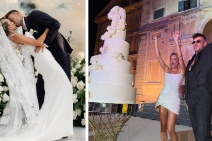 Ludovica Pagani e Stephan El Shaarawy: nozze da favola con tre abiti per lei e tre smoking per lui, foto - Gossip.it
