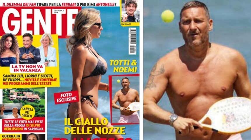 Francesco Totti e Noemi Bocchi si rilassano a Sabaudia e fanno le prove da famiglia allargata, ma lui non penserebbe alle nozze con lei… - Gossip.it