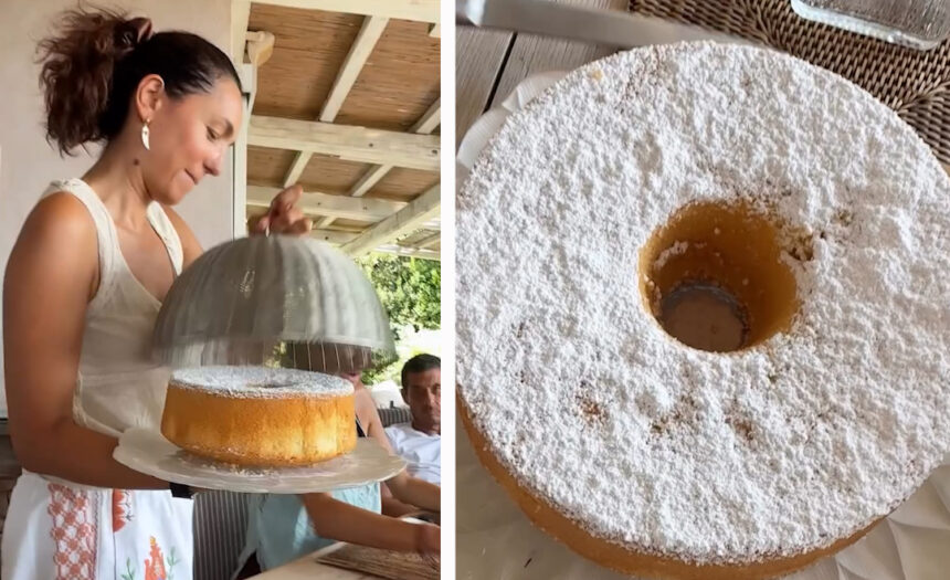 Alessia Marcuzzi pazza della Chiffon Cake di Caterina Balivo