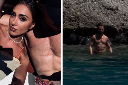 La vacanza in barca di Belen Rodriguez e il fidanzato Gaetano