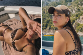 Emma si gode il mare di Napoli prima del concerto