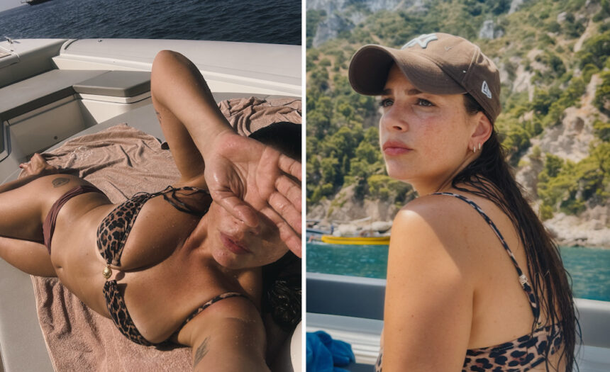 Emma si gode il mare di Napoli prima del concerto