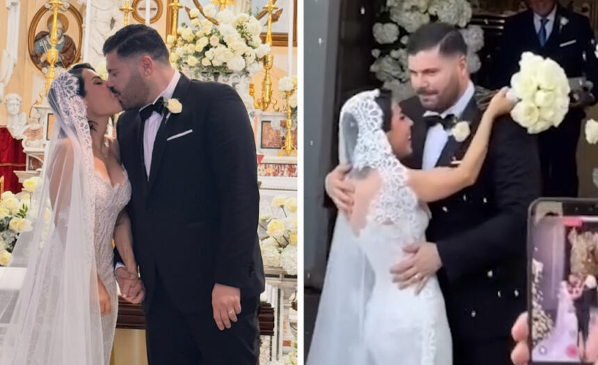 Le nozze dell’attore Salvatore Esposito con la sua Paola