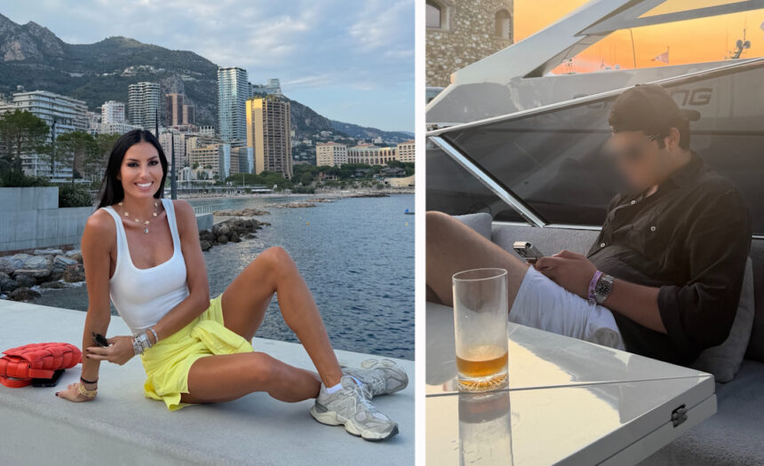 Elisabetta Gregoraci torna a Montecarlo dal figlio Nathan Falco
