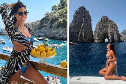 Elisabetta Gregoraci si gode le vacanze a Capri