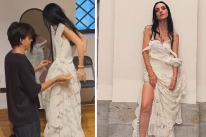 “Metti che ti perdono i bagagli”: Arisa senza abiti trasforma una tovaglia nel vestito per il concerto - Gossip.it