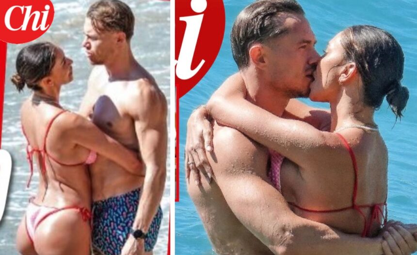 Estate bollente per Belen Rodriguez e Gaetano Fidanzati, i baci passionali in Grecia: le foto - Gossip.it