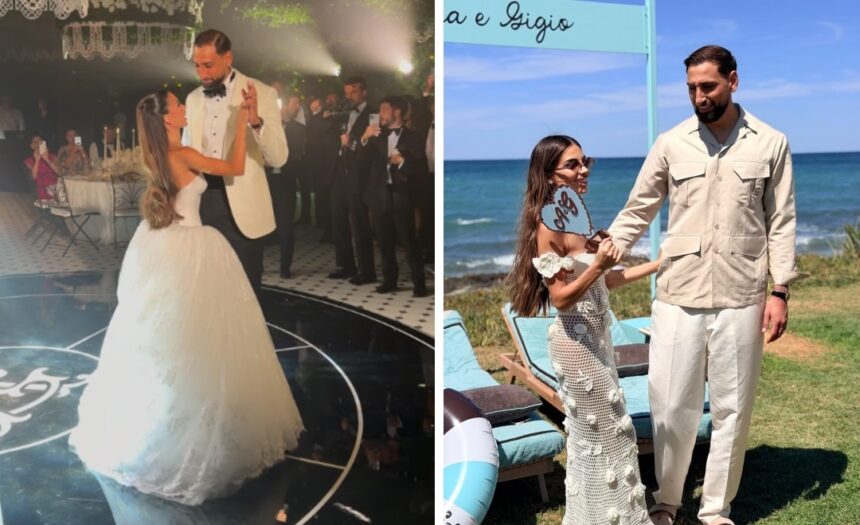 Gigio Donnarumma e Alessia Elefante, nozze da favola senza fine: il sì in Puglia e il giorno dopo l’esclusivo beach party, foto - Gossip.it