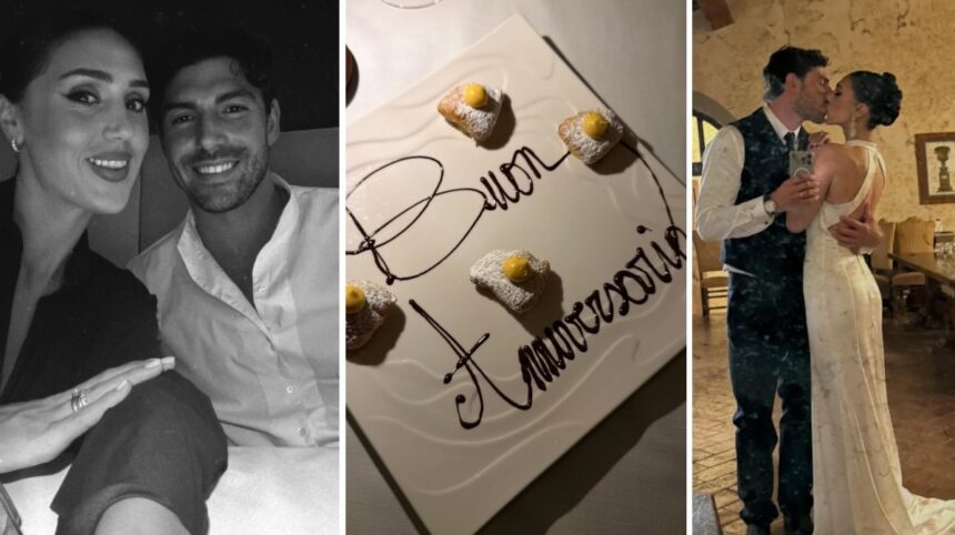Cecilia Rodriguez e Ignazio Moser festeggiano due anni di matrimonio