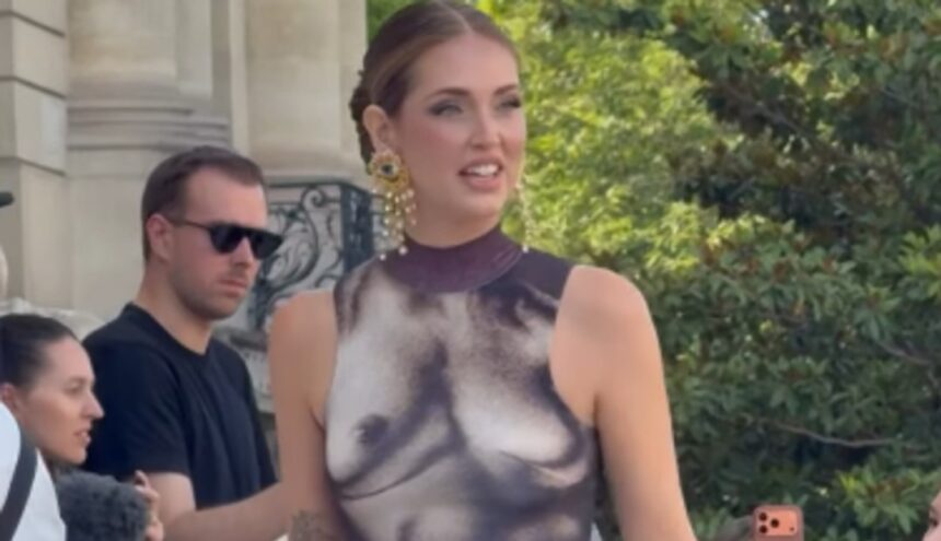 Chiara Ferragni bellissima alle sfilate della Paris Haute Couture