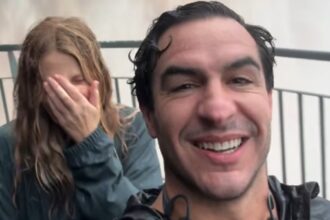 Alessia Marcuzzi innamorata del suo Tiago alle cascate in Brasile