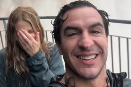 Alessia Marcuzzi innamorata del suo Tiago alle cascate in Brasile