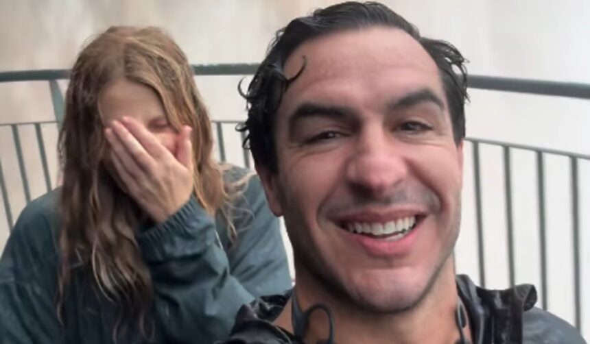 Alessia Marcuzzi innamorata del suo Tiago alle cascate in Brasile