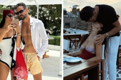 Rosa Perrotta e Pietro Tartaglione a Ischia con i figli