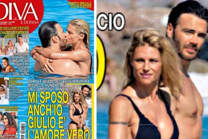 Michelle Hunziker abbraccia e bacia Giulio Berruti durante un bagno nelle acque blu: nozze imminenti? - Gossip.it