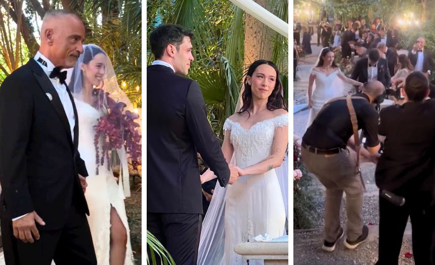 Aurora Ramazzotti all’altare sottobraccio a papà Eros, poi il “sì” a Goffredo: le immagini delle nozze della figlia di Michelle Hunziker - Gossip.it