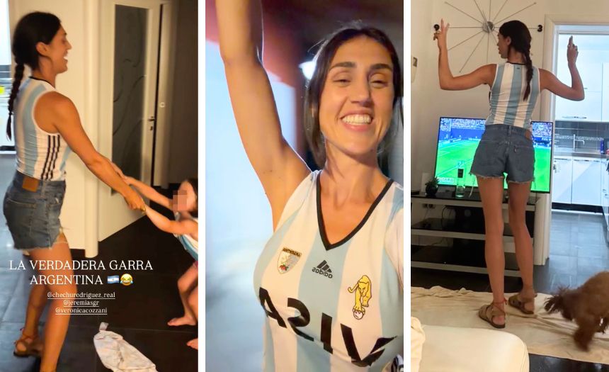La famiglia Rodriguez esplode di gioia per la vittoria dell’Argentina contro l’Inghilterra: le immagini - Gossip.it