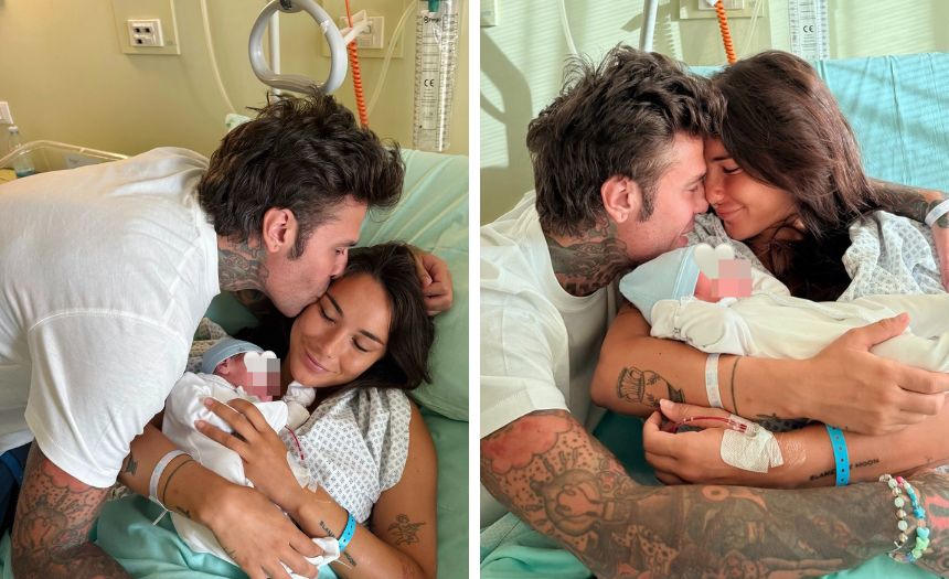 Fedez annuncia la nascita del terzo figlio e condivide le prime foto con Giulia e il bebé - Gossip.it