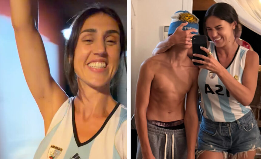 L’Argentina batte l’Inghilterra e la famiglia Rodriguez si scatena