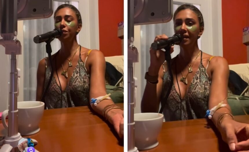 “Perché non ti fai una padellata di cavoli tuoi?”: Belen Rodriguez canta con la flebo al braccio e i follower esplodono, lei replica - Gossip.it