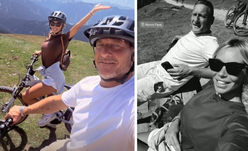Francesco Totti e Noemi Bocchi: fuga romantica sulle Dolomiti tra pedalate e panorami da sogno, guarda - Gossip.it