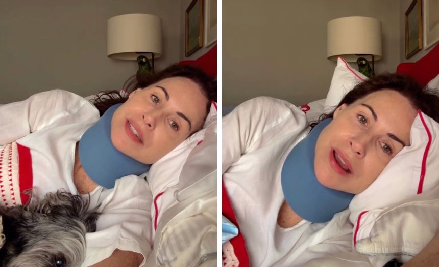“Sono sotto shock e piango sempre”: l’attrice Minnie Driver appare con tutore al collo e racconta del terribile incidente di cui è stata vittima in Francia - Gossip.it