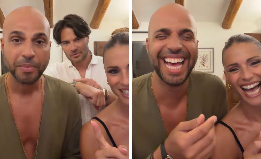 “C’abbiamo il tavolo”: Giulio Berruti irrompe nel video della fidanzata Michelle Hunziker e dell’amico Jonathan e li bacchetta per il ritardo, guarda il divertente siparietto - Gossip.it
