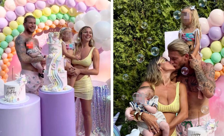Diletta Leotta e Loris Karius festeggiano i 3 anni della figlia Aria: party in piscina, c’è anche il piccolo Leonardo, foto - Gossip.it