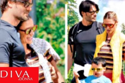 Michelle Hunziker e Giulio Berruti fanno i nonni con il piccolo Cesare: la coppia ormai fa famiglia, foto - Gossip.it