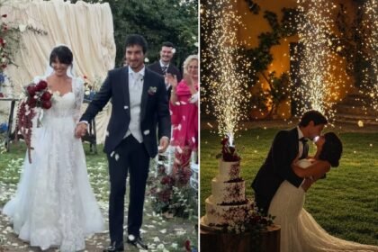 Andrea Dianetti e Miriam Milani a nozze tra amici vip, fiori e supereroi: le immagini del matrimonio - Gossip.it