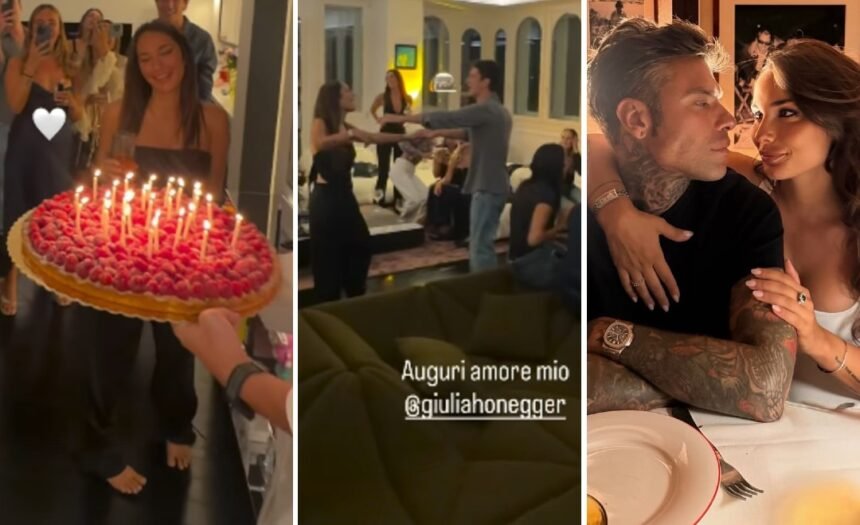Fedez organizza un party per la compagna Giulia Honegger che compie 24 anni: le immagini - Gossip.it