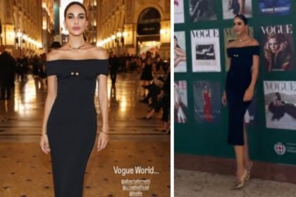 Rocìo Munoz Morales altera e fashion al Vogue World 2026 a Milano: icona di stile in total black, guarda - Gossip.it