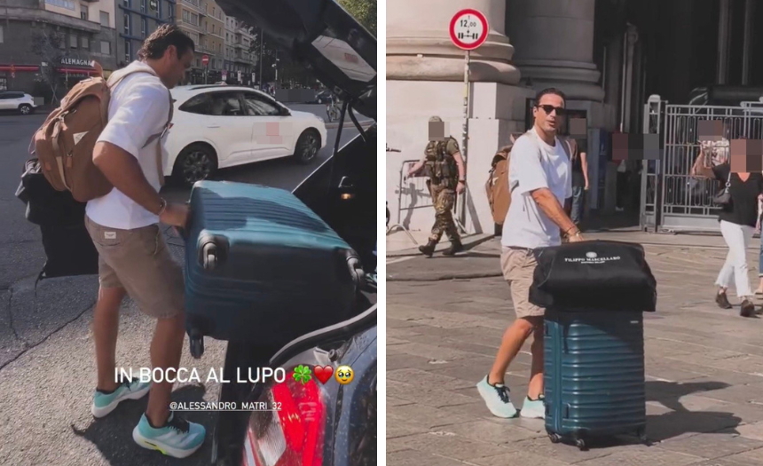 Alessandro Matri lascia Milano e approda a Roma per Ballando con le Stelle: l’“in bocca al lupo” di Federica Nargi in Stazione Centrale - Gossip.it