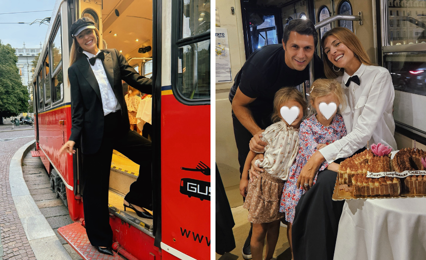 Cristina Chiabotto festeggia 40 anni con una cena in tram insieme alla famiglia: il look molto chic durante la serata itinerante per Torino - Gossip.it