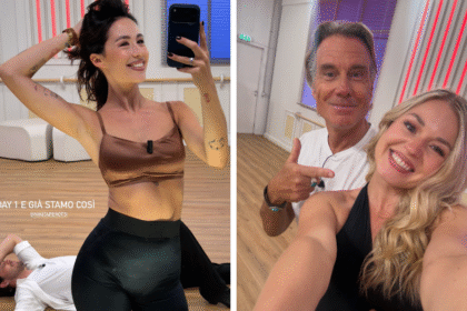 “Primo giorno e già stiamo così”: Aurora Ramazzotti mostra il primo allenamento con il suo maestro di Ballando con le Stelle Nikita Perotti - Gossip.it