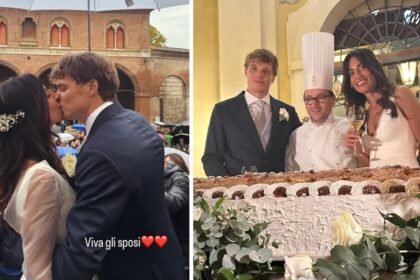 Giorgia Cardinaletti è andata a nozze con Francesco Bechis, 8 anni più giovane di lei: le foto del matrimonio a Fabriano - Gossip.it