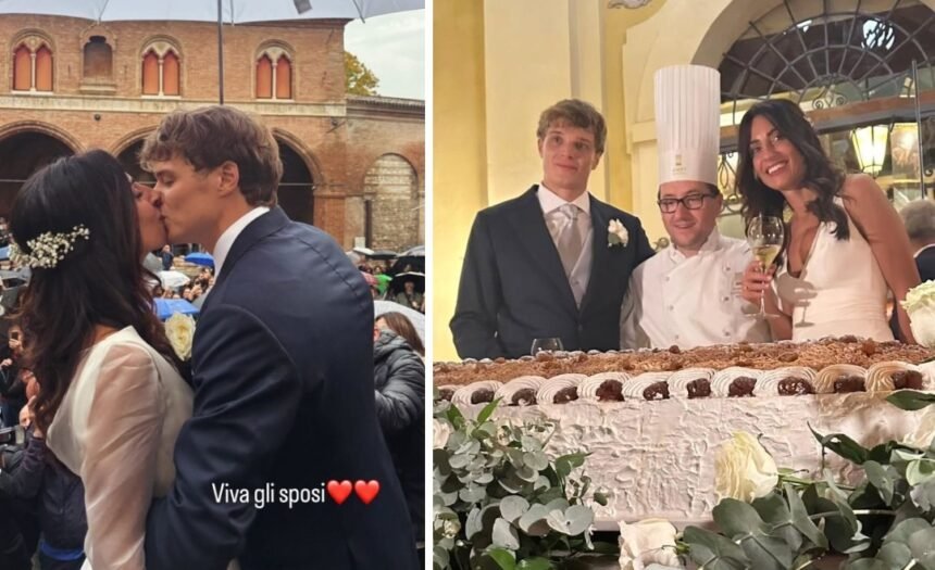 Giorgia Cardinaletti è andata a nozze con Francesco Bechis, 8 anni più giovane di lei: le foto del matrimonio a Fabriano - Gossip.it
