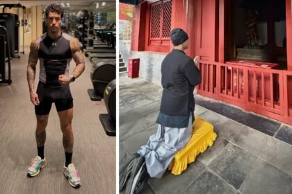 Tony Effe vola in Estremo Oriente senza Giulia De Lellis e con le scarpe da runner in valigia: le immagini - Gossip.it