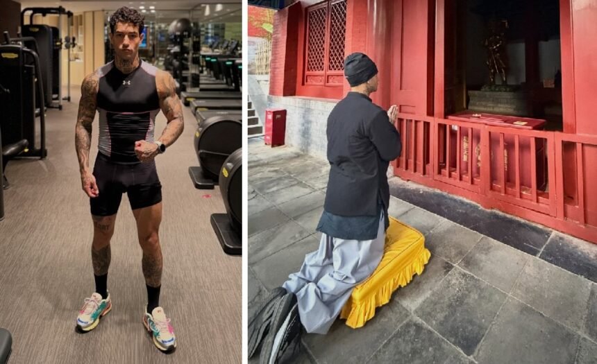Tony Effe vola in Estremo Oriente senza Giulia De Lellis e con le scarpe da runner in valigia: le immagini - Gossip.it