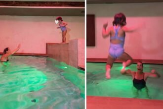 “Piccoli movimenti”: Federica Pellegrini in piscina insegna a fare i tuffi alla figlia maggiore Matilde di 2 anni e 9 mesi - Gossip.it