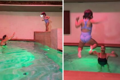 “Piccoli movimenti”: Federica Pellegrini in piscina insegna a fare i tuffi alla figlia maggiore Matilde di 2 anni e 9 mesi - Gossip.it