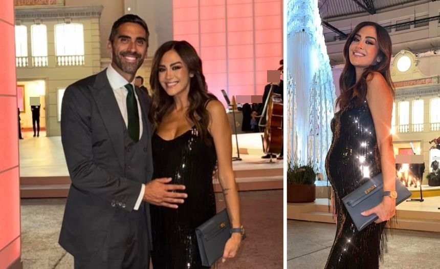 Giorgia Palmas alla serata di gala col pancione al quinto mese dopo l’annuncio della gravidanza: le forme premaman in vista nell’abito da sera, guarda - Gossip.it